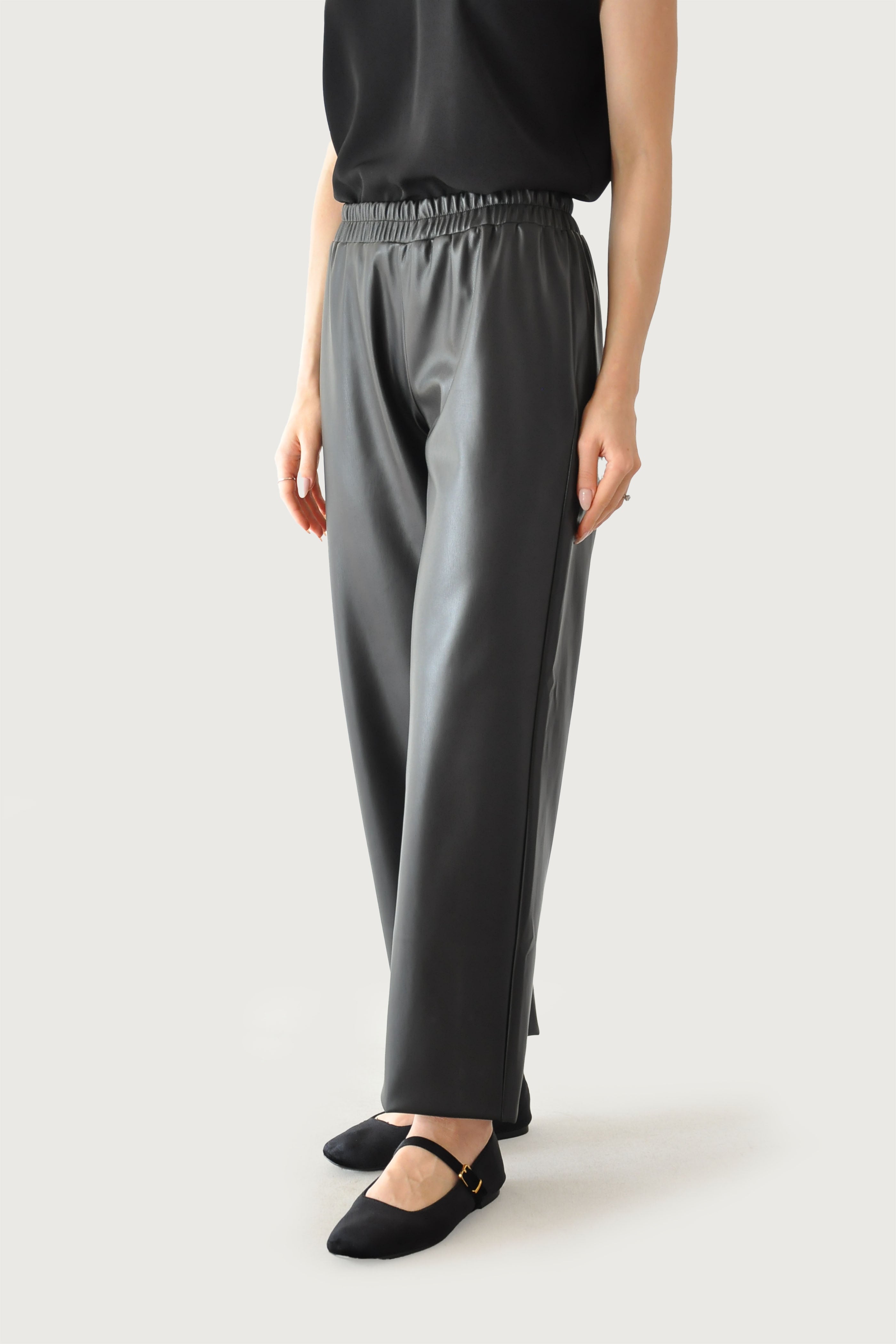 Deri Pantolon - Siyah