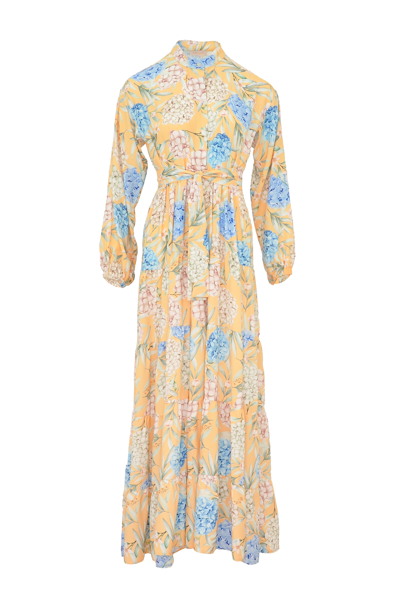 Ortanca Elbise - Sarı