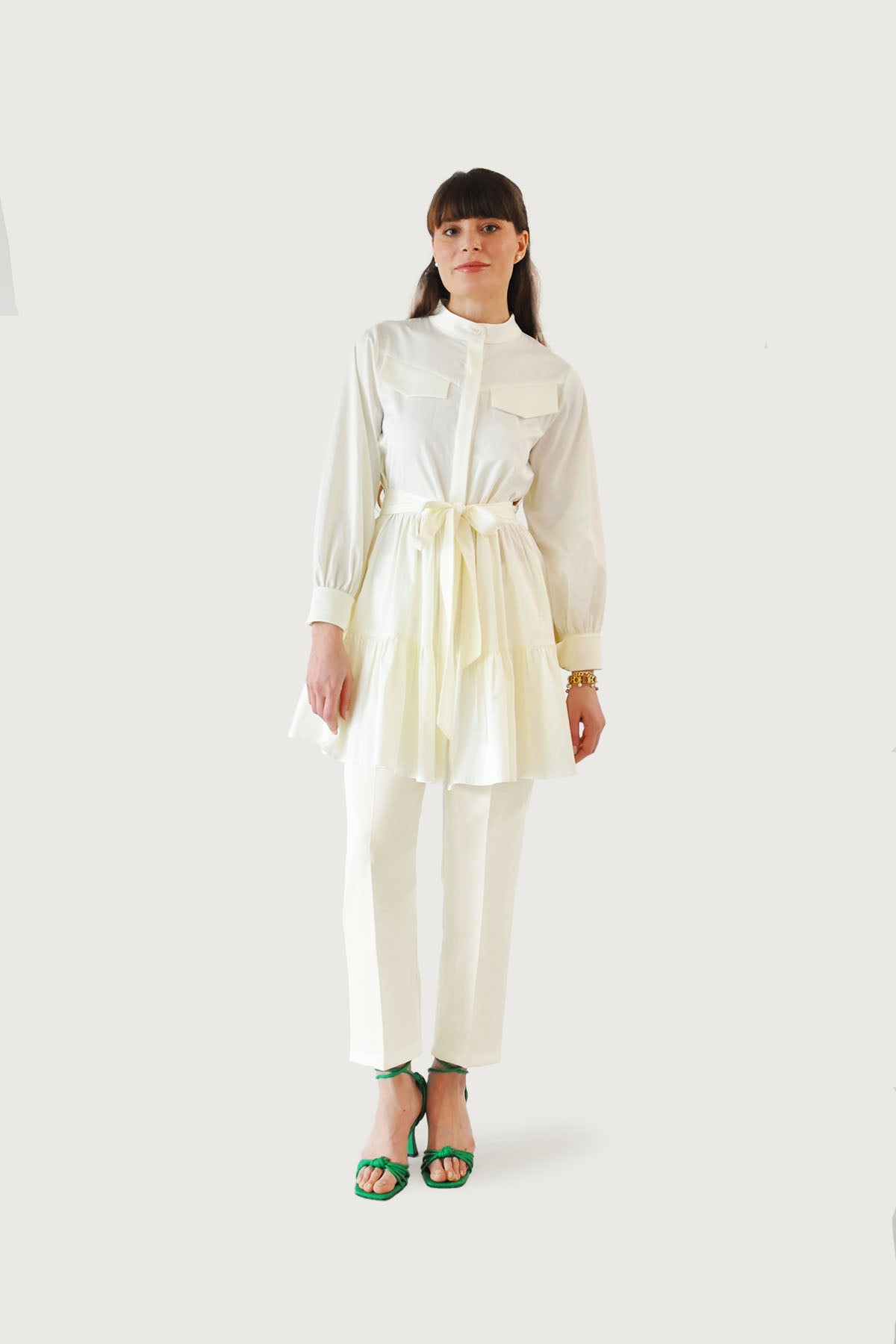 Alice Katlı Tunik - Krem