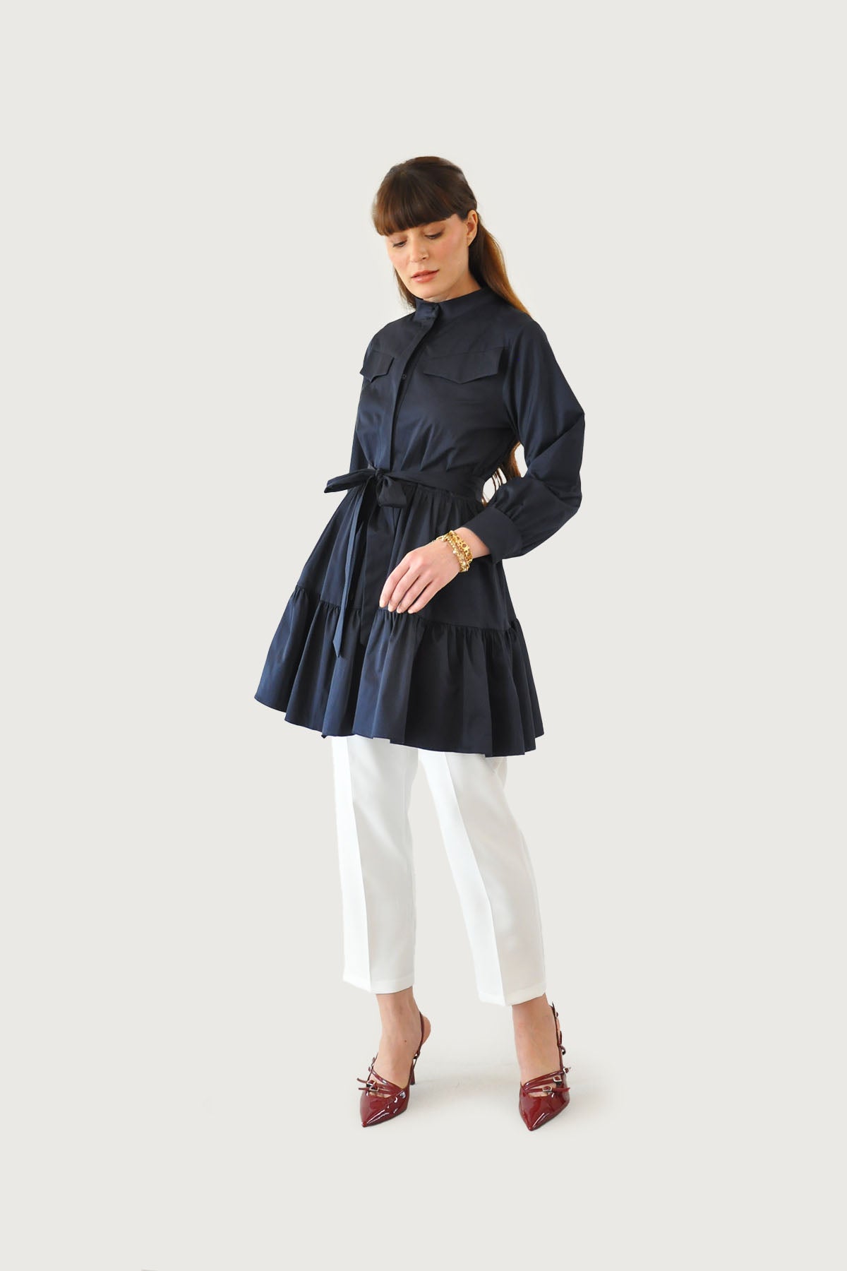 Alice Katlı Tunik - Lacivert