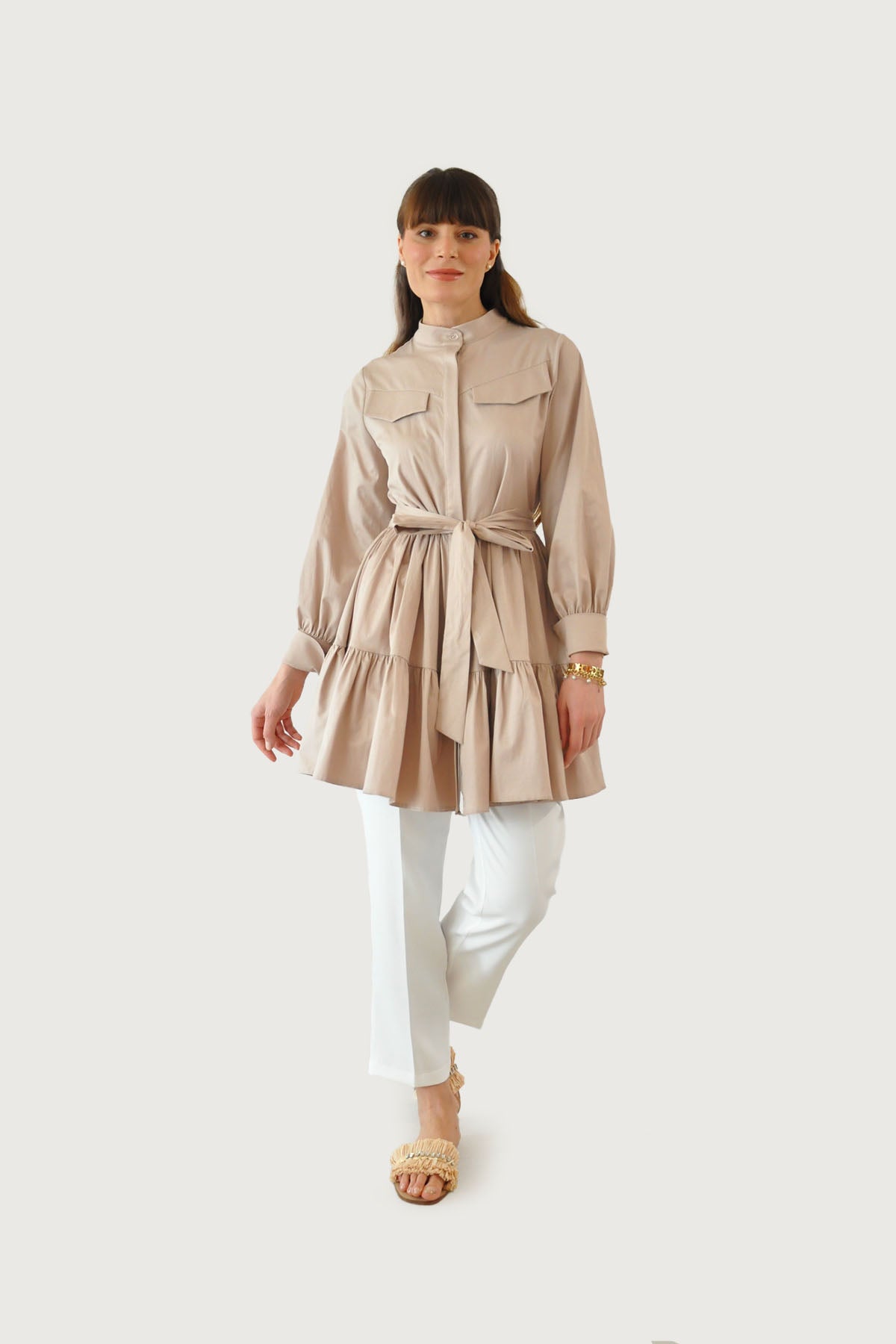 Alice Katlı Tunik - Bej