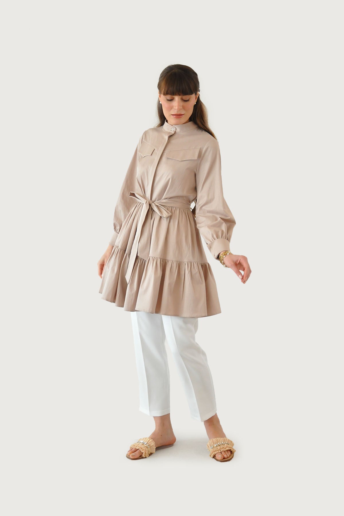 Alice Katlı Tunik - Bej
