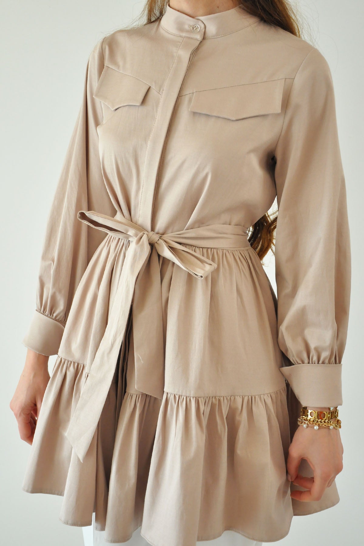 Alice Katlı Tunik - Bej