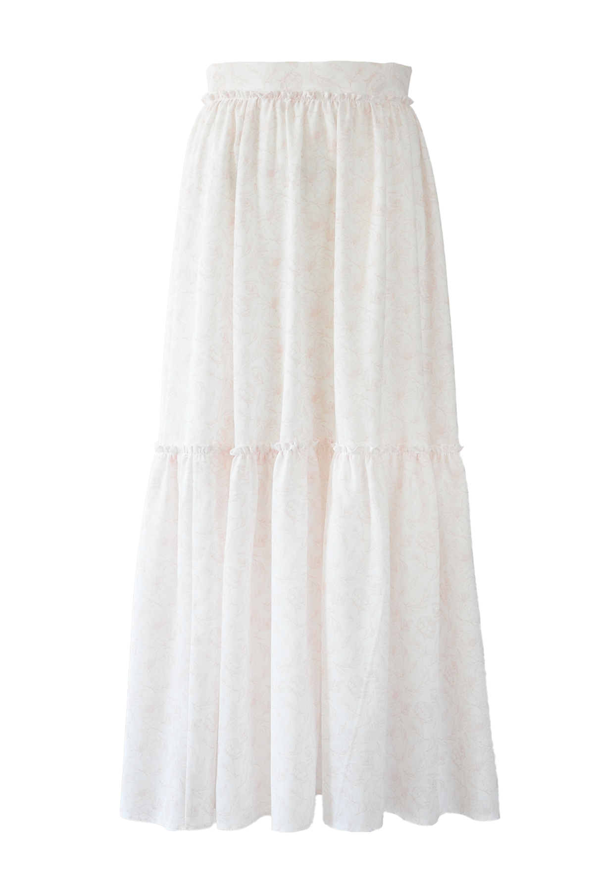 Katlı Etek - Pudra