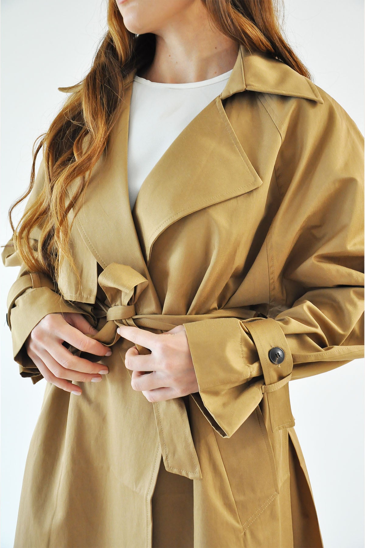 Oversize Trençkot - Camel