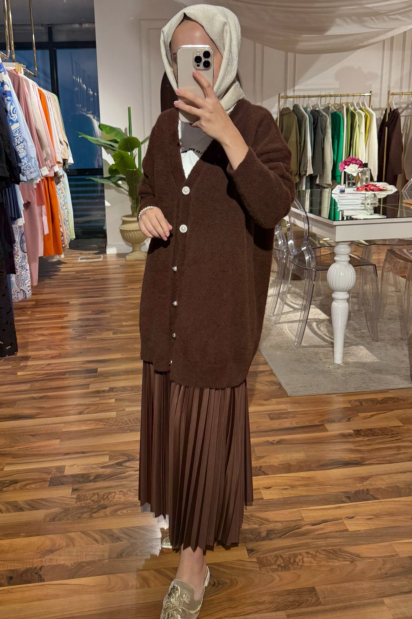 Yumoş Hırka - Kahverengi